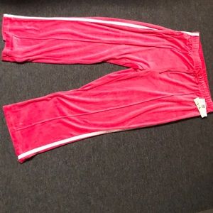 Brand new never worn velour hot pink sweatpants